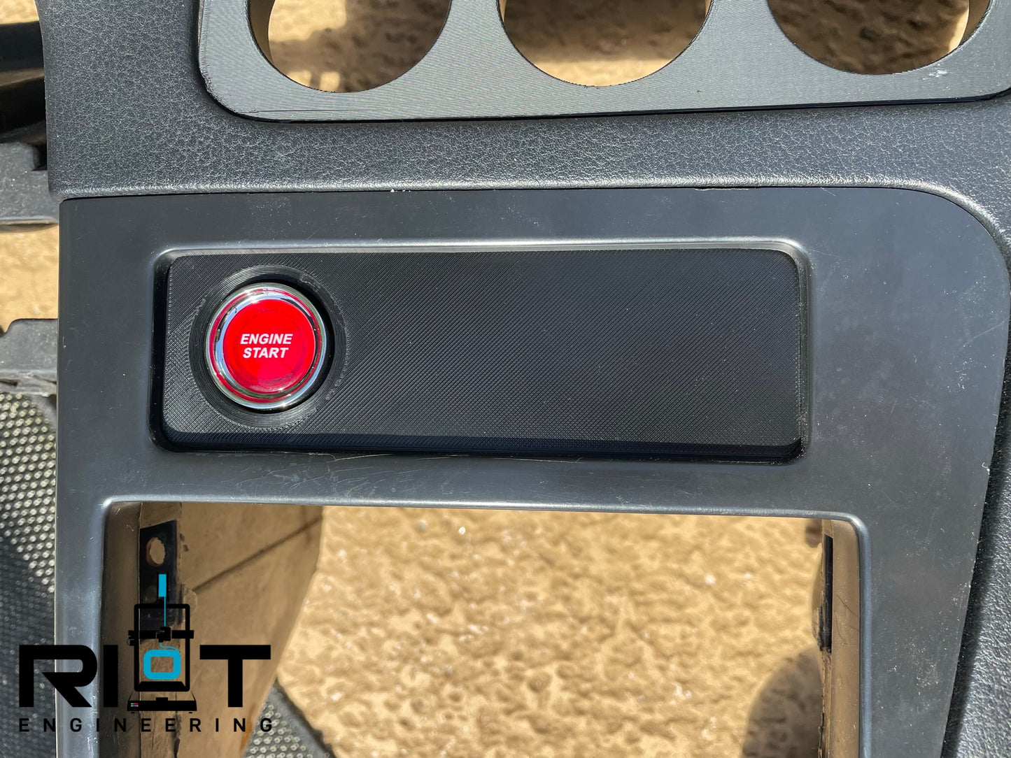 89-94 240sx Switch Panel - Push Button Start Blank AC Bezel Mount S13