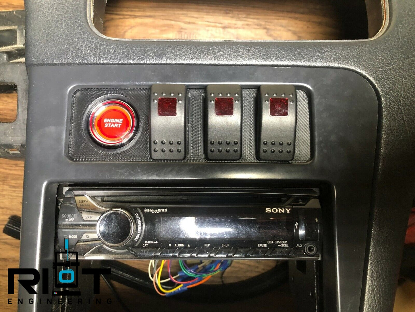 89-94 240sx Switch Panel - Push Button Start AC Bezel Mount Switches S13