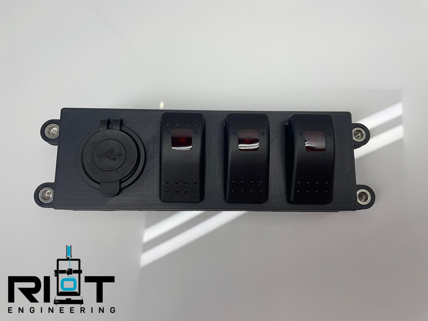 89-94 240sx Switch Panel - AC Bezel Mount Switches - S13 USB Charging Port