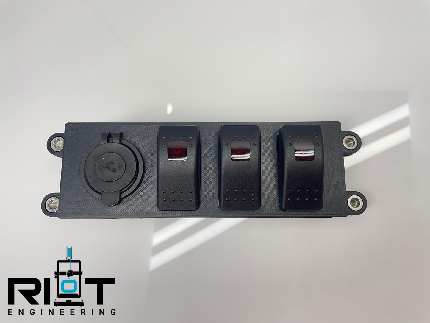 89-94 240sx Switch Panel - AC Bezel Mount Switches - S13 USB Charging Port