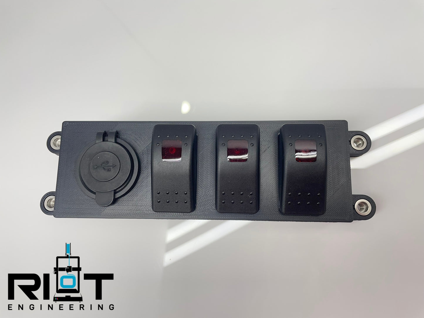 89-94 240sx Switch Panel - AC Bezel Mount Switches - S13 USB Charging Port