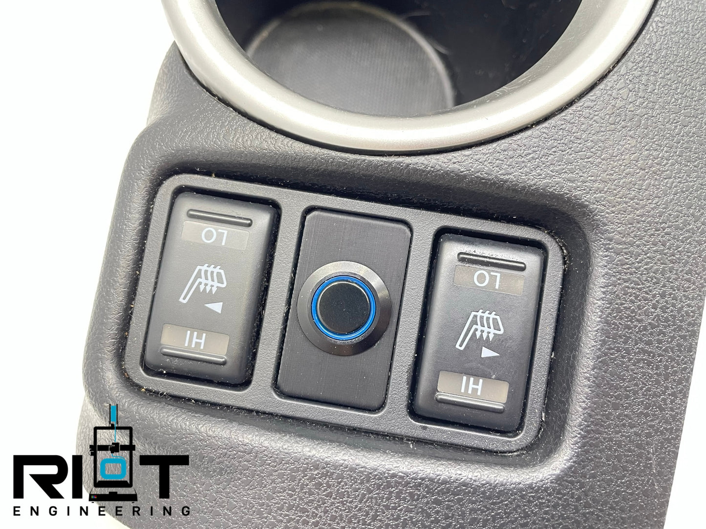 370Z 350Z Single Button Panel *NEW DESGIN* - 16mm 1 Button - Blue LED YAW Sensor Bypass - NO WIRING