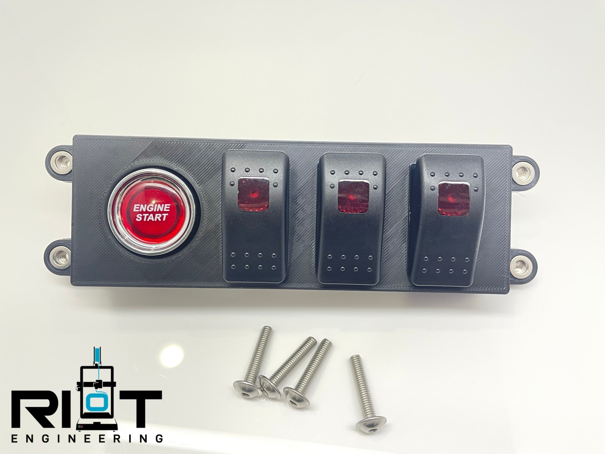 89-94 240sx Switch Panel - Push Button Start AC Bezel Mount Switches S ...