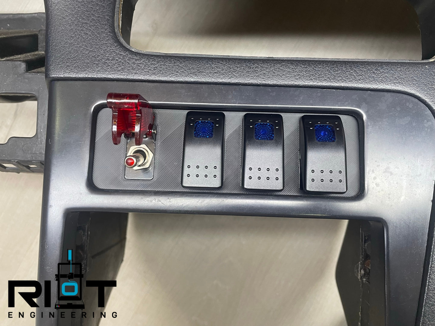 89-94 240sx Switch Panel - Race Style Toggle Switch -  AC Bezel Mount LED Switches S13