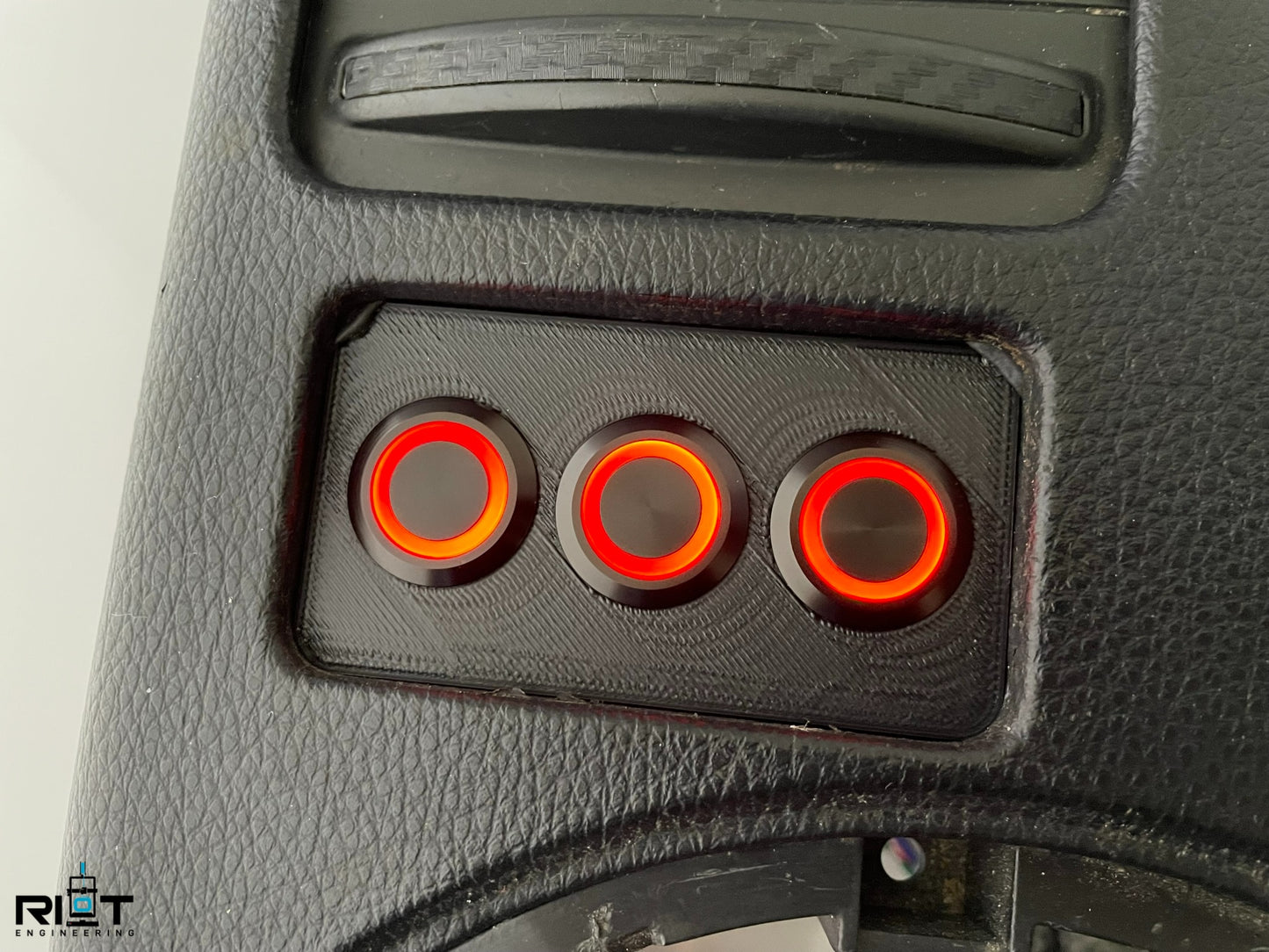 06-09 350Z 3 Button Panel - 3 Red 19mm LED Buttons - YAW Sensor Bypass