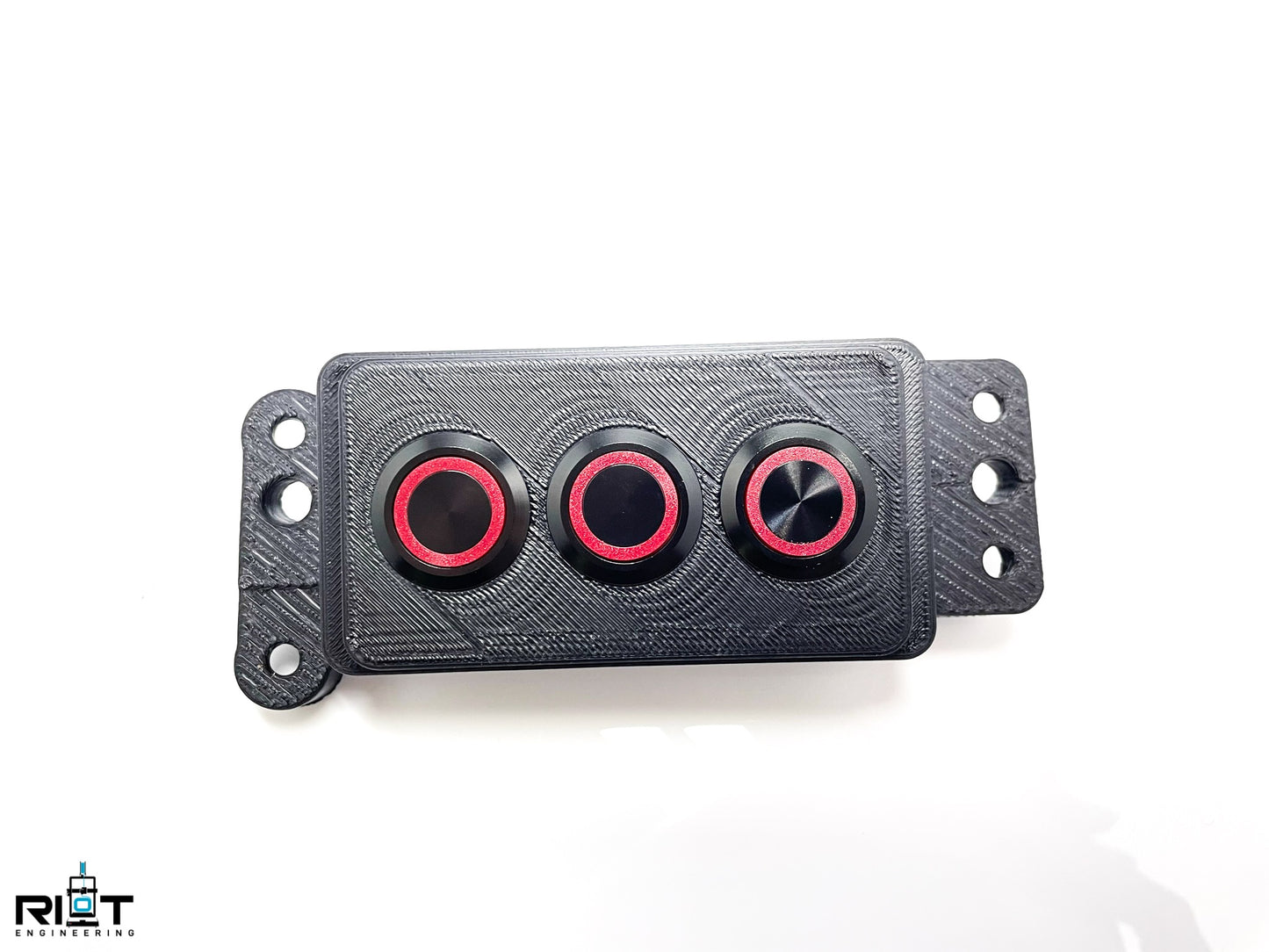 06-09 350Z 3 Button Panel - 3 Red 19mm LED Buttons - YAW Sensor Bypass