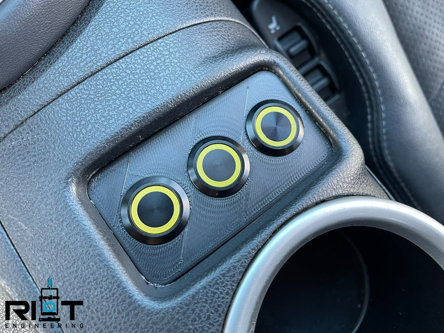 370Z Button Panel - 19mm Yellow LED 3 Buttons - YAW Sensor Bypass