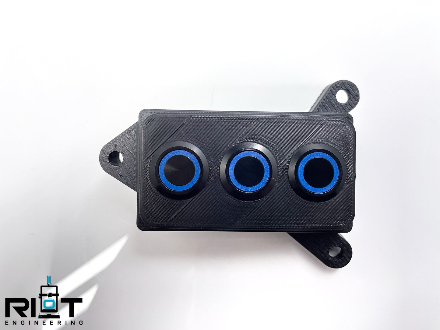 370Z Button Panel - 19mm Blue LED 3 Buttons - YAW Sensor Bypass