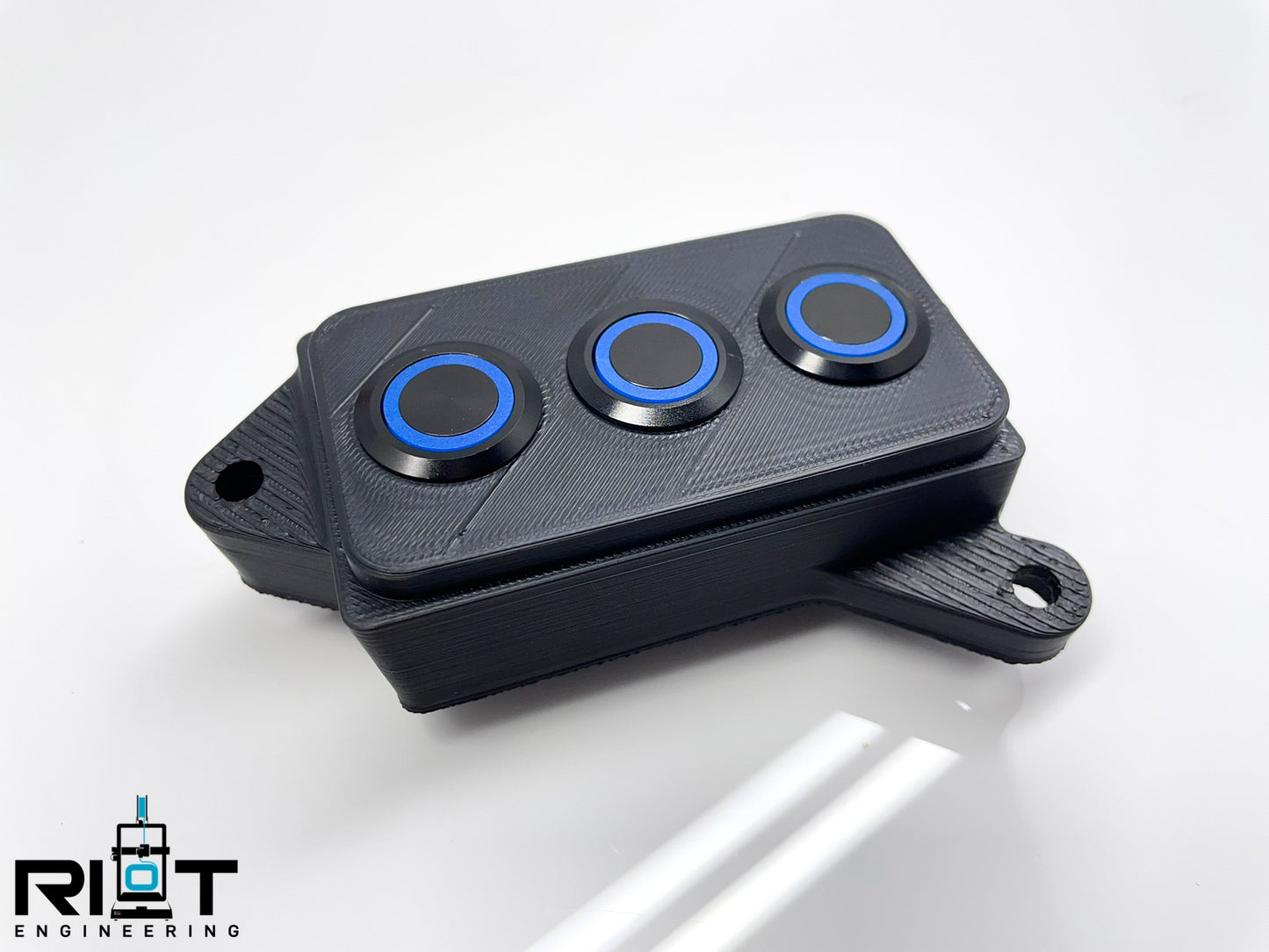 370Z Button Panel - 19mm Blue LED 3 Buttons - YAW Sensor Bypass