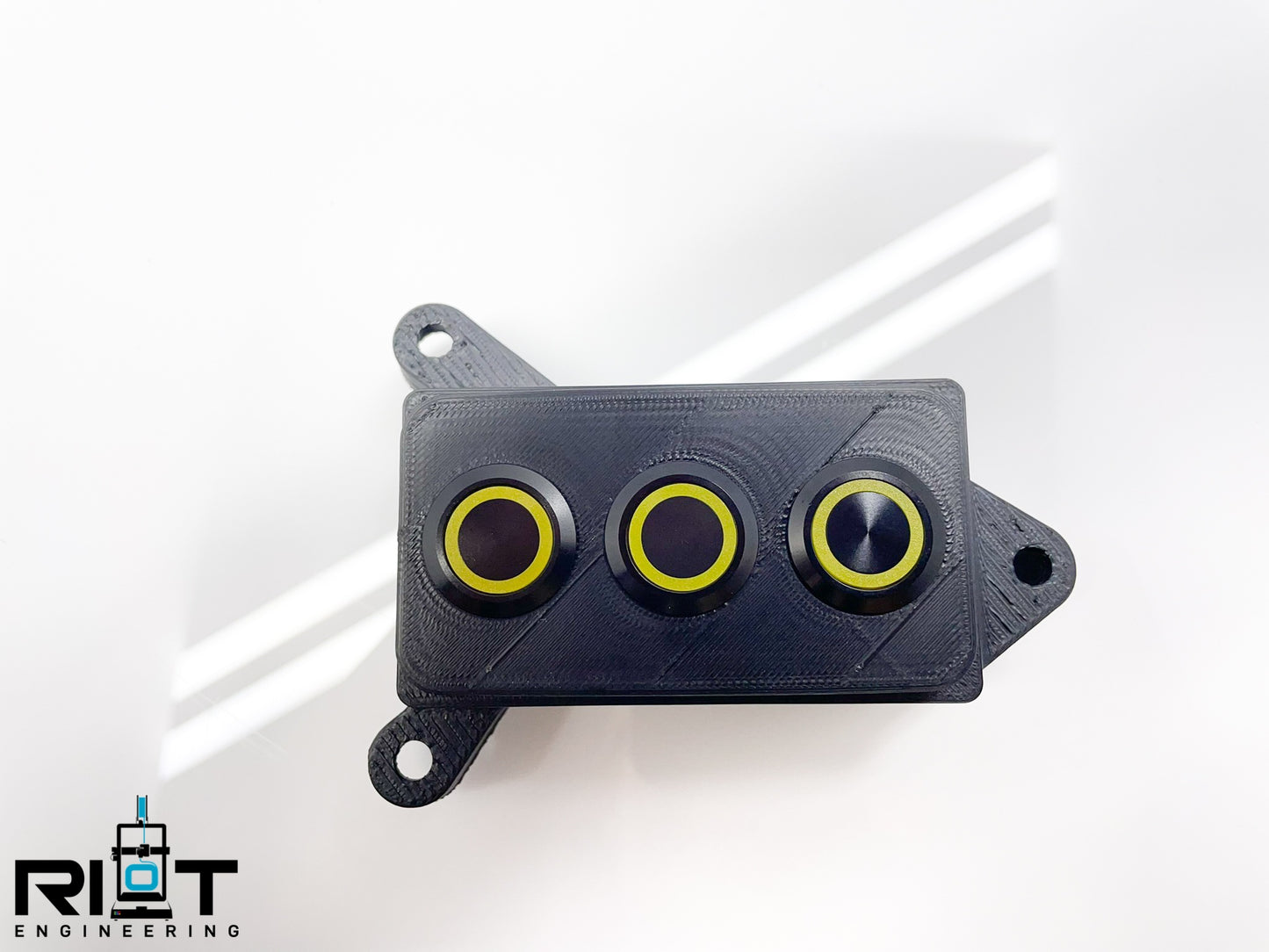 370Z Button Panel - 19mm Yellow LED 3 Buttons - YAW Sensor Bypass