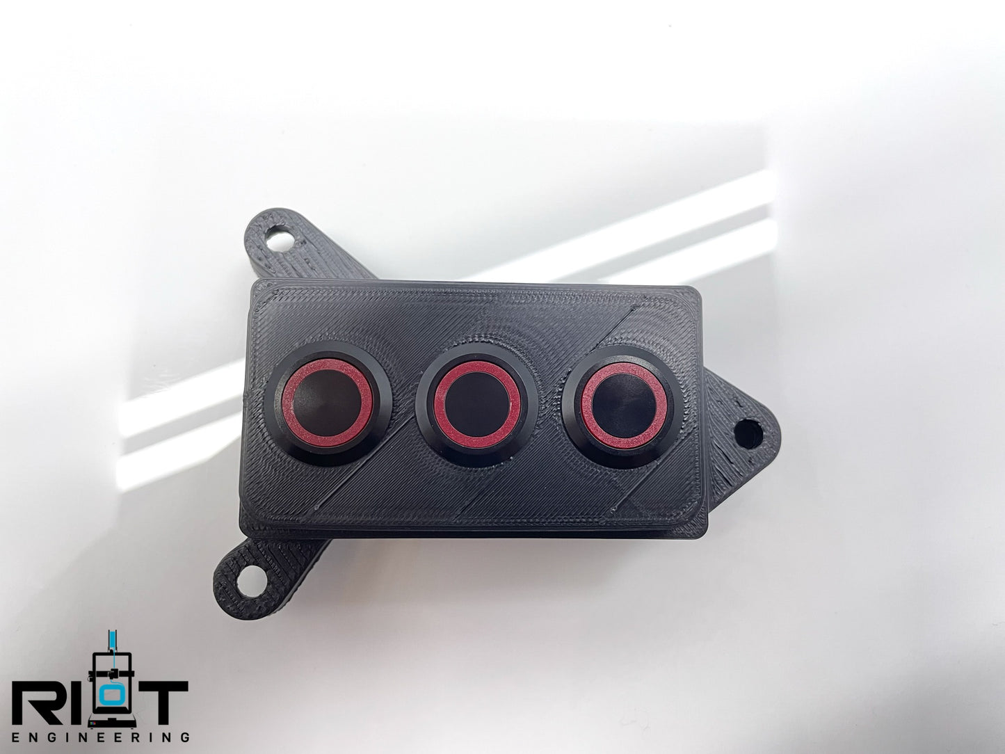 370Z Button Panel - 19mm Red LED 3 Buttons - YAW Sensor Bypass