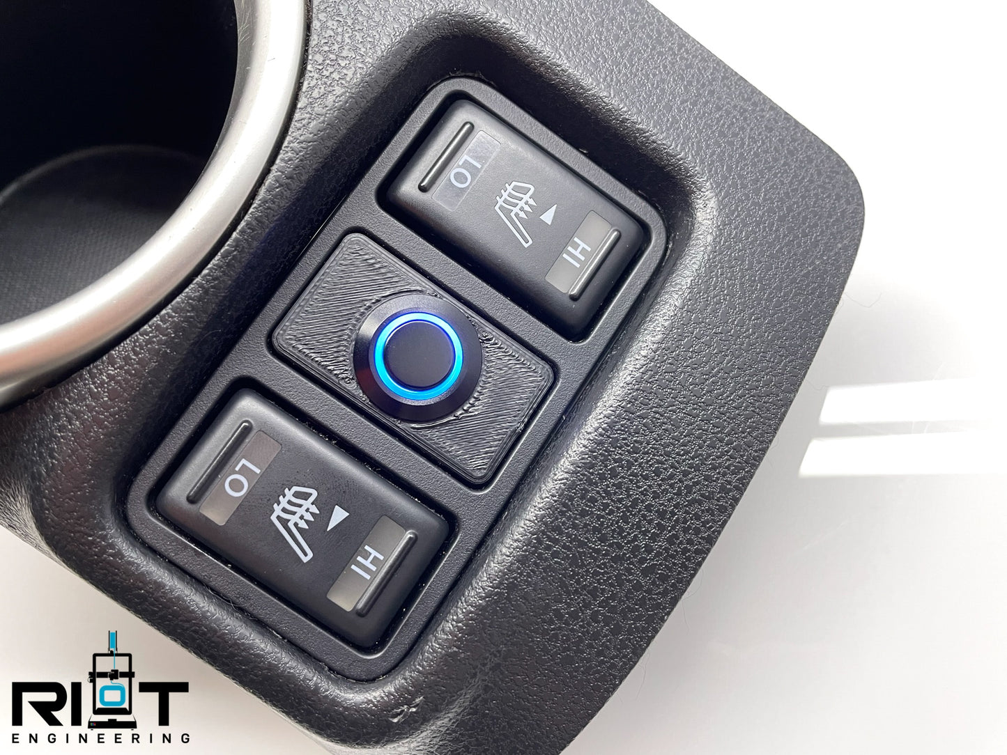 370Z 350Z Single Button Panel *NEW DESGIN* - 16mm 1 Button - Blue LED YAW Sensor Bypass - NO WIRING