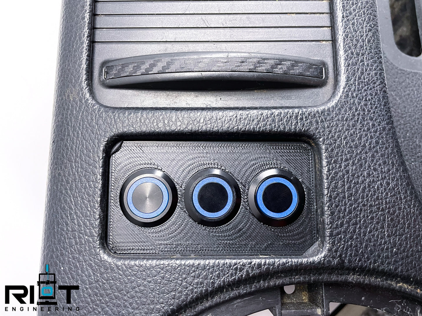 06-09 350Z 3 Button Panel - 3 Blue 19mm LED Buttons - YAW Sensor Bypass