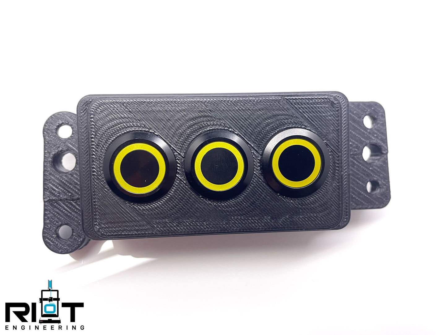 06-09 350Z 3 Button Panel - 3 Yellow 19mm LED Buttons - YAW Sensor Bypass