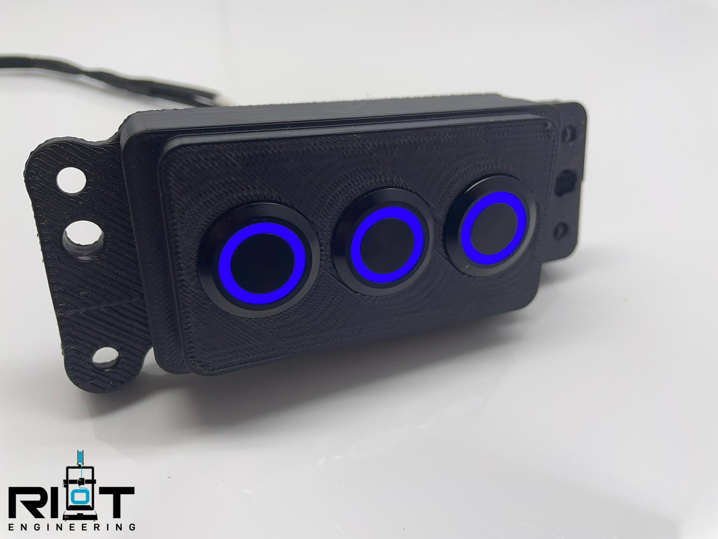 06-09 350Z 3 Button Panel - 3 Blue 19mm LED Buttons - YAW Sensor Bypass